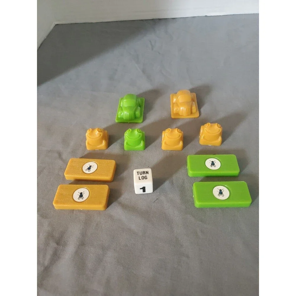 Vintage 1981 Milton Bradley Frogger Board Game Replacement Cars, Frogs and logs